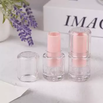 3,5 мл круглые полупрозрачные пустые тюбики для бальзама для губ контейнер для хранения помады флакончик для блеска для губ дорожная упаковка для макияжа 1