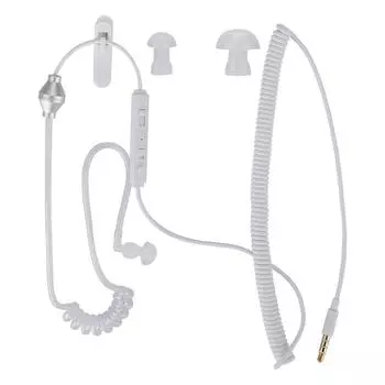 3,5 мм антирадиационный наушник с воздушной трубкой односторонний катушечный мини-встроенный микрофон