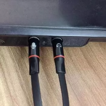 3,5 мм аудио на 2 штекера гарнитуры микрофон Y-разветвитель кабель адаптер