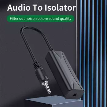 3,5-мм аудиокабель Aux, помехоподавляющий фильтр, изолятор контура заземления, устраняет подавление для домашней стереосистемы автомобильной аудиосистемы