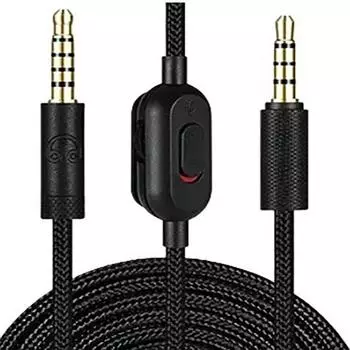 3,5 мм аудиокабель для игровой гарнитуры Logitech G Pro X G433 G233 со встроенным микрофоном и кнопкой отключения звука