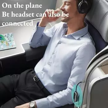3,5 мм Aux Bluetooth 5.3 приемник передатчик 2-в-1 беспроводной аудиоадаптер для ТВ гарнитуры автомобильного радио полета Mp3-плеера динамика