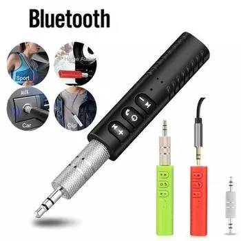 3,5 мм AUX Mini Wireless Bluetooth-совместимый приемник Автомобильный аудио-музыкальный адаптер Handfree чёрный