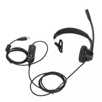 3,5 мм гарнитура для бизнеса 4 секции один 3,5 мм штекер монофоническая телефонная гарнитура с USB звуковой картой микрофон