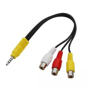 3,5 мм к разъему 3 RCA кабель видео компонентный AV адаптер кабель для TCL TV красный белый и желтый женский Female