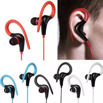 3,5 мм металлические наушники-вкладыши-вкладыши с крючком и микрофоном, проводная гарнитура