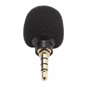 3,5 мм Мини-микрофон с шумоподавлением для записи видео, Крошечный телефонный микрофон для видеоблогинга