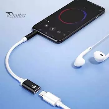 3,5 мм мужской-женский тип C аудиокабель адаптер для наушников для MP3-плеера ноутбука планшета шумоподавляющий аудиоадаптер без потерь для гарнитуры серебряный