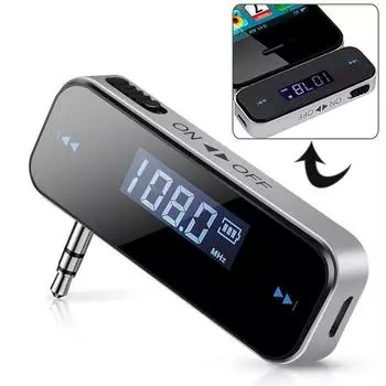 3,5 мм музыкальный аудио FM-передатчик мини беспроводной автомобильный передатчик автомобильный mp3-передатчик для iPhone для Samsung iPad чёрный