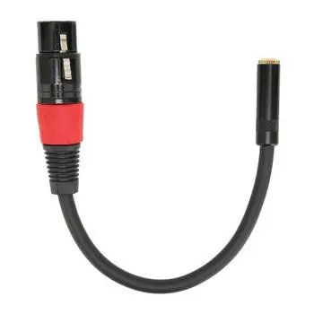 3,5 мм на XLR Женский кабель Профессиональный Мини Джек Микрофонный конвертер для камеры КомпьютераXLR Женский на 3,5 мм Женский 1м XLR Female to 3.5mm Female 1m