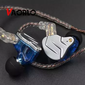 3,5 мм наушники-вкладыши 1BA + 1DD гибридная технология Hi-Fi бас металлические наушники спортивный шум Bluetooth кабель для ZSN Pro синий