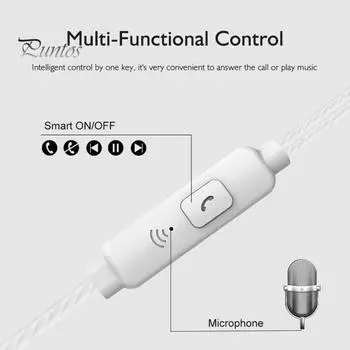 3,5 мм наушники-вкладыши с тяжелыми басами, пластиковая модная проводная гарнитура для смартфона золотистый