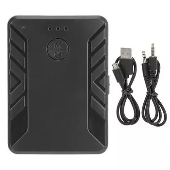 3,5 мм портативный беспроводной аудиоадаптер оборудование передатчик приемник аксессуар черный