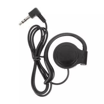 3,5 мм проводные наушники одно ухо наушники без микрофона шумоподавляющие стерео ушной крючок гарнитура для ПК компьютер ноутбук чёрный