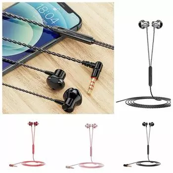 3,5 мм проводные наушники с микрофоном проводные игровые наушники музыкальные наушники локтевые наушники мобильный телефон чёрный