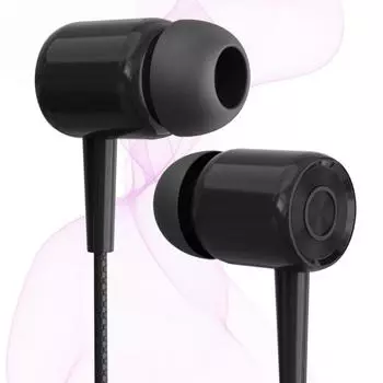 3,5 мм проводные наушники-вкладыши проводные наушники для телефона 3,5 мм наушники для прослушивания музыки black-T5