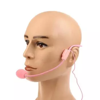 3,5 мм розовый головной проводной микрофон усилитель голоса динамик для учителя речи розовый