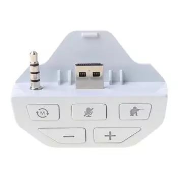3,5-мм стереогарнитура адаптер конвертер наушников усилитель звука для одного контроллера белый