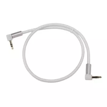 3,5 мм звуковой кабель с прямым углом 90 градусов, стерео вспомогательный шнур для наушников, планшетов, колонок, мобильного телефона 0.5m / 1.6ft