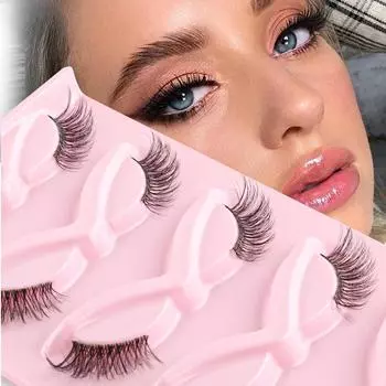 3/5 пары половинных ресниц кошачий глаз Natura длинные полные ресницы инструменты для макияжа наращивание искусственных Cils накладные ресницы