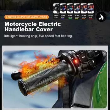 3/5 передач мотоцикла ручки с подогревом регулируемые универсальные подогреваемые мотоциклы электрические литые ручки скутер мопед руль грелка для рук