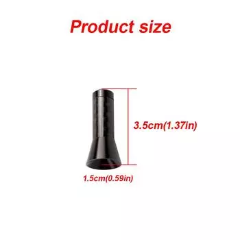 3,5 см 8 см 12 см Высококачественная черная карбоновая автомобильная антенна Momo для крыши AM/FM-радио, декоративная антенна, универсальная для большинства транспортных средств