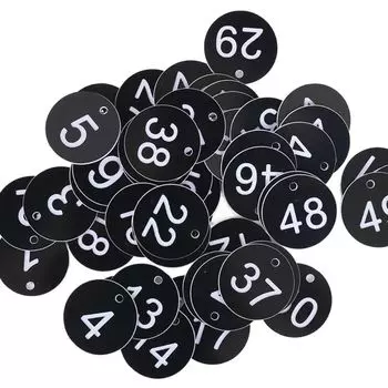 3.5 см Последовательные номера Знак Этикетки Пластиковый Улей Знак Доска Бирка Номерной Знак Сауна Ресторан black-NO. 1 - 30
