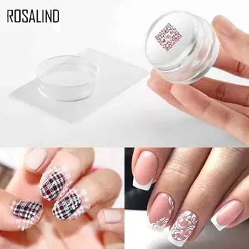 3,5 см прозрачный дизайн ногтей штамповка со скребком пластина для штамповки ногтей DIY инструменты для маникюра для ногтей трафареты для переноса чистый