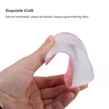 3,5 см силиконовые гелевые клейкие стельки для увеличения высоты пятки розовые polka dots 1.5cm розовый