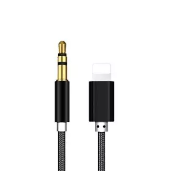 3.5mm AUX Audio Music Cable Car Cord for iPhone 7 8 Plus X XS MAX XR iOS 12 AVE чёрный