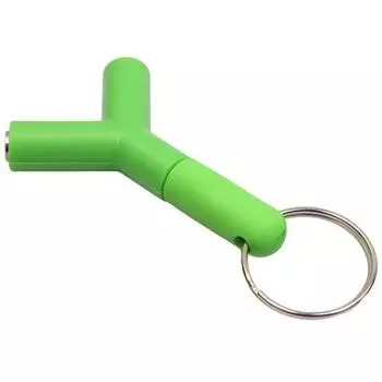 3.5mm Earphone Headphone Audio Splitter Male To 2 Female Y Shape Stereo Adapter AVE зелёный
