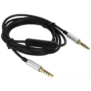 3.5mm Male to 3.5mm Male o Cable Universal Headset Cord Replacement 1.5m Black