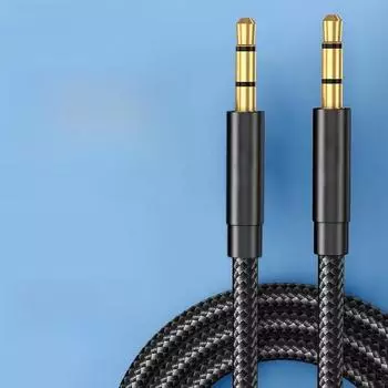 3.5mm Male-to-Male Aux Audio Cable for Car, Phone, Computer, and Headset Connectivity 1m
