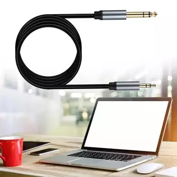 3,5 мм - 6,35 мм стерео Aux кабель 6,35 мм 1/4 Male - 0,5 мм 1/8 Male TRS двунаправленный стерео Aux кабель для гитары 30CM