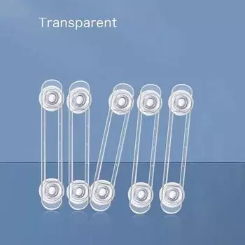 3/5pcs Child Safety Lock Transparent Anti-Opening Soft Strap Safety Lock Multi-functional Baby Drawer Refrigerator Lock