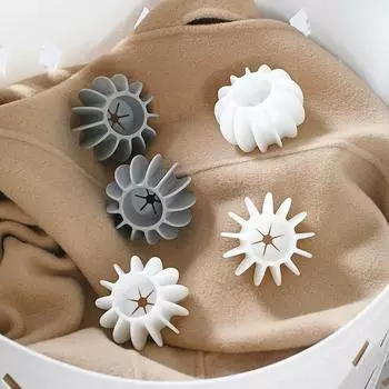 3/5Pcs Laundry Ball Reusable Silicone Clothes Hair Cleaning Tools Pet Hair Remover Washing Machine Cat Hair Catcher Laundry Ball