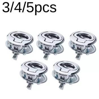 3/5pcs Marine Door Cabinet Lock Latch 316 Stainless Steel Flush Pull Hatch Latch Yacht Boat Accessories Stainless Steel Latch