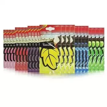 3-60 шт. Автомобильный освежитель воздуха с натуральным ароматом чайной бумаги, автоматический подвесной ванильный парфюм, ароматизатор в форме листа, автомобильные аксессуары для интерьера абрикосовый