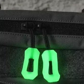 3/6/10 Pcs Luminous Zipper Pull PVC Plastics Zippers Tail Rope Zips Repair Kit Bags Clothes Jacket DIY Sewing Accessories