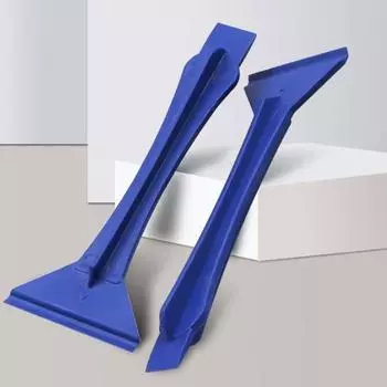 3/6/10 шт. Профессиональный пластиковый двухголовый скребок для штамповки ногтей, гладкий гель, выравнивающий без полос, для четких дизайнов, маникюрный инструмент 3PCS