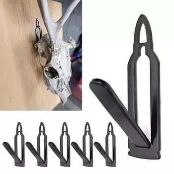 3/6/12 шт. вешалка для хранения в виде черепа оленя, прочная несущая нержавеющая вешалка для черепа, крючки для показа головы оленя 3pcs