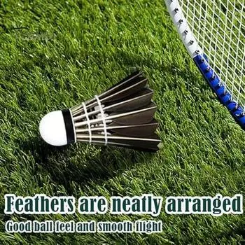 3/6/12 шт. воланы для бадминтона черные перьевые воланы для бадминтона мячи для тренировок в помещении и на открытом воздухе 3 Pcs