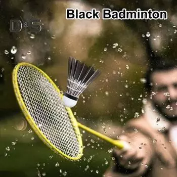 3/6/12 шт воланы для бадминтона птичьи перья воланы с черными утиными перьями мячи для бадминтона для занятий спортом в помещении и на открытом воздухе 3pcs