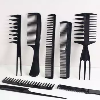 3/6/8 шт. антистатические парикмахерские расчески для запутанных прямых волос, расчески для девочек, расческа для хвоста, профессиональные инструменты для укладки волос в салоне
