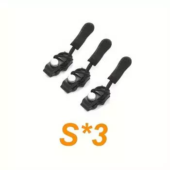 3/6/9 шт. Комплект для ремонта молнии, универсальная сменная головка винта для мгновенного ремонта молнии с раздвижными зубцами S