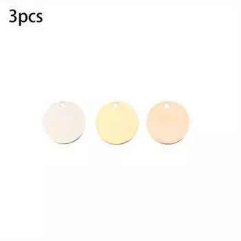 3/6/9 шт. круглый кулон из сплава, геометрическая форма, круглая кулон для чистки, браслет, ожерелье, серьги, изготовление ювелирных изделий 3pcs