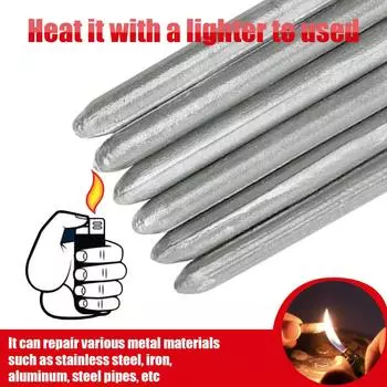 3/6/9 шт. низкотемпературная легкая сварочная лента, легкоплавкий сварочный стержень с порошковым сердечником, сварочная лента для припоя, сварочный инструмент из нержавеющей стали, меди, железа, алюминия 3pcs серый