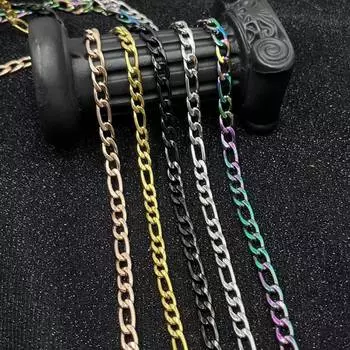 3-6 мм ожерелье из нержавеющей стали, настоящие позолоченные цепи для мужчин, женщин, мальчиков, ювелирные изделия 3mm-45cm серебряный