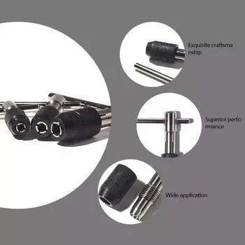 3-6 мм Т-образный гаечный ключ, 5 шт., ручной метчик M3-M8, отвертка для нарезания резьбы, набор ручных инструментов для нарезания резьбы