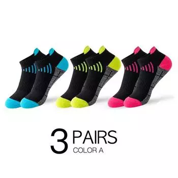 3/6 пар женских носков из органического хлопка, дышащие носки для бега, черные, розовые, повседневные, спортивные, летние, тонкие, мужские, короткие, Sokke EU35-42